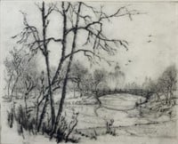 "Lincoln Park -1938" James Swann Etching