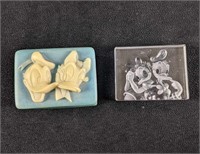 Daisy and Donald Duck Trinkets Box and Glass Panel
