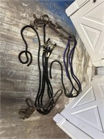 Huge lot of bridles and lead ropes
