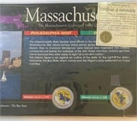 Massachusetts Colored Quarter Set