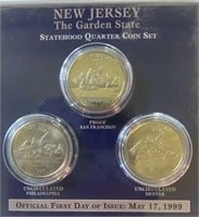 1999PDS New Jersey Statehood Quarter Set