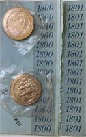 1800-1801 Franklin Mint Medals