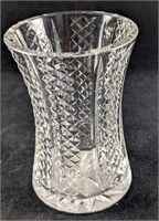 Vintage Waterford Crystal Vase With Diamond Cross