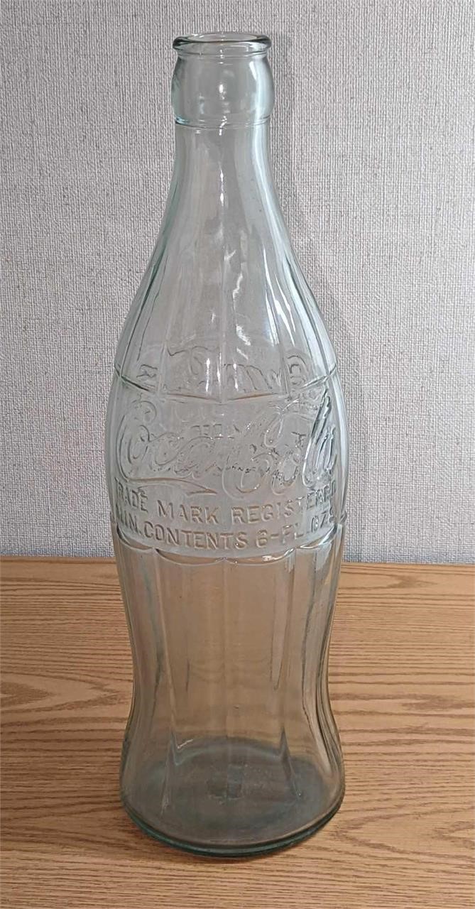 F18 Vintage 20" Christmas Glass Coca Cola Bottle