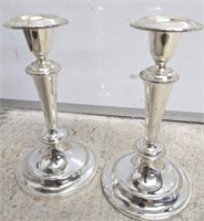 STAINLESS AND PEWTER CUPS, CANDLE STICK HOLDERS