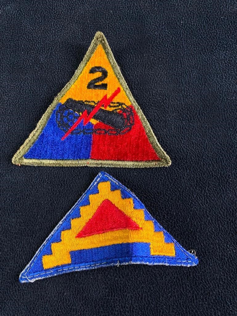 Two WWII Army Patches - 7th Army