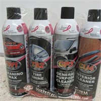 WATERLESS CAR CLEANING SUPPLIES