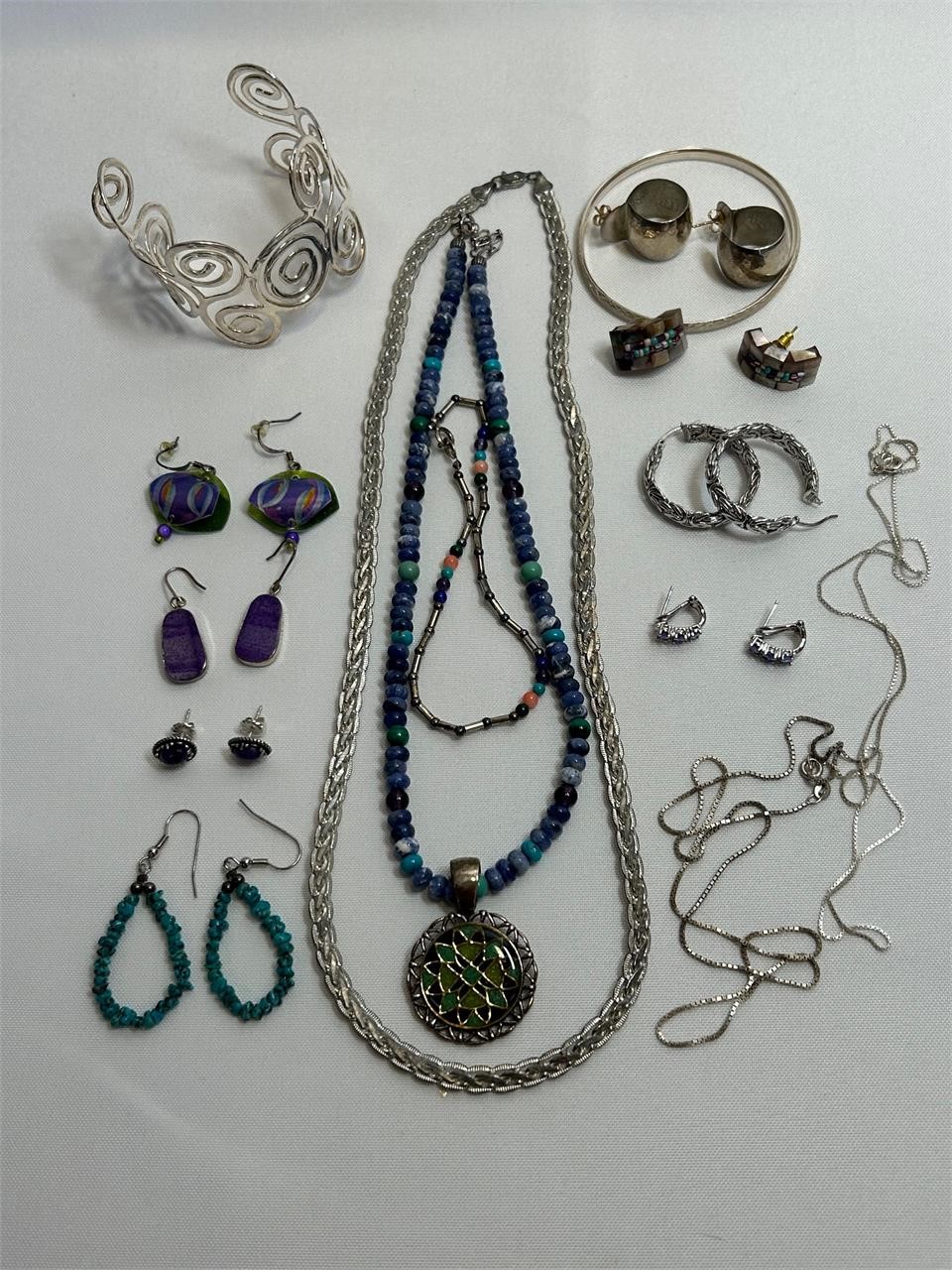 925 & Signed Necklaces, Earrings & Bracelets +