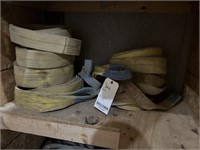 GROUP OF VARIOUS LIFTING STRAPS