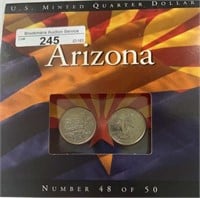 2008PD US Minted Arizona Quarters