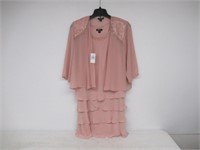 2-Pc SLNY Women's 14 Petite Chiffon Jacket Dress,