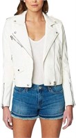 $107-Blanknyc Women's LG Vegan Leather Jacket, Whi