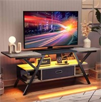 55" Bestier LED TV Stand With Drawer and Power