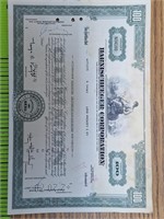 Harnischfeger Corp stock certificate