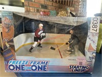 Freeze frame one on one Hockey Figures (living