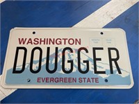 WA Dougger License Plate (living room)
