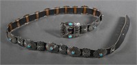 Concho Belt Turquoise & Silver