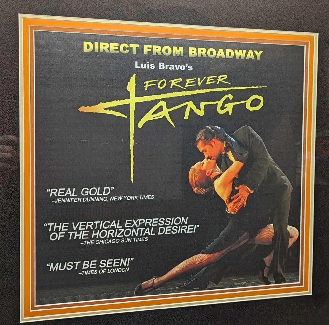 Framed Luis Bravo's Forever Tango Broadway Poster