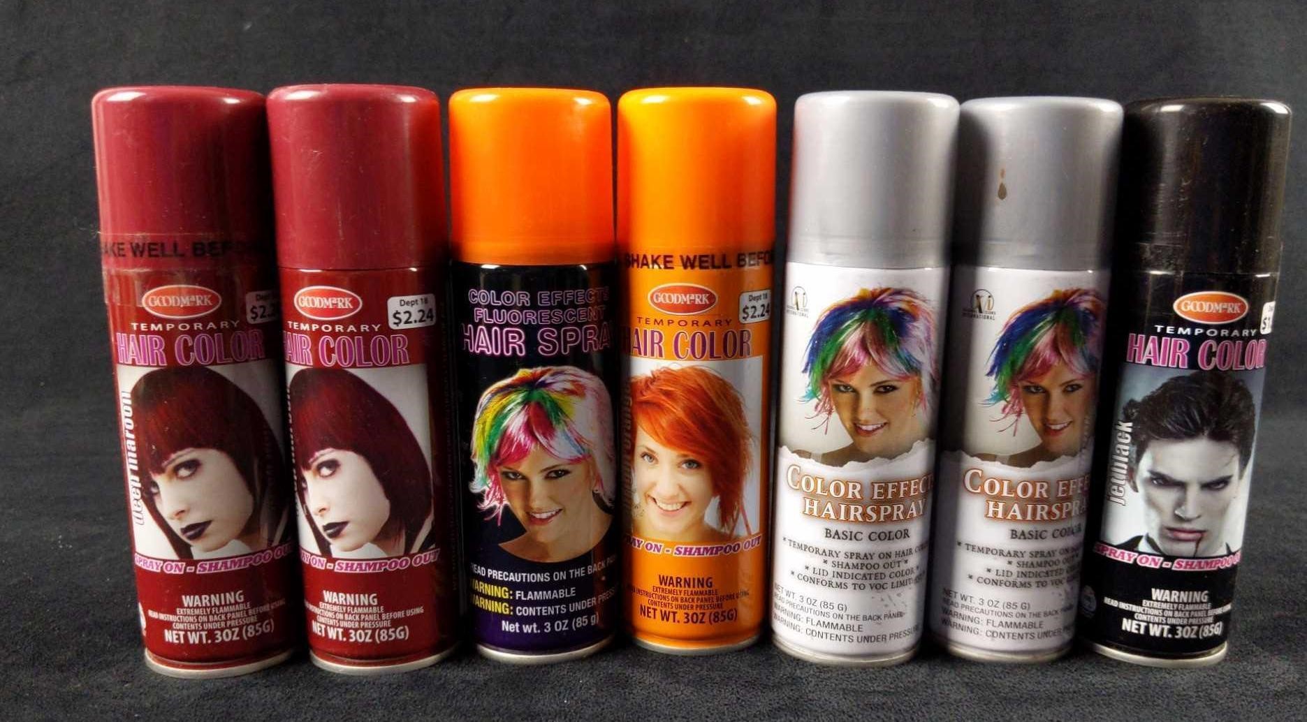 7 Goodmark Seasonal Visions Hairspray Temp Color
