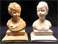Pair Of Ceramic Figural Busts Alexandre & Louis Br