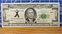 Commander Bush 2002 banknotes