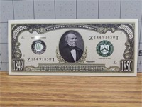Zachary Taylor novelty banknote