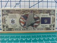 Maine million dollar Bank note