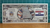 Missouri million Dollar Bank note
