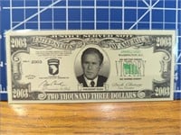 2003 George Bush banknote