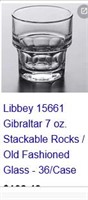 Bid X72 Duraturff 7oz Stackable Rocks Glasses