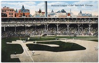 National League Cubs Ball Park Chicago Postcard