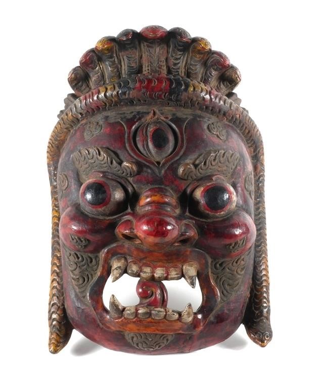 19th C. Tibetan Ceremonial Mask