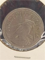 1973 Barbados coin