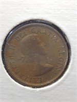 1960 Canadian penny