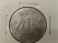 2001 India  foreign coin