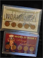 (2) WW1 Lincoln Wheat Penny Sets 1914-1918