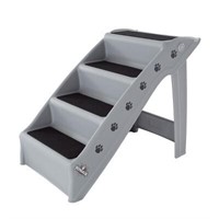 Pet Stairs - 4-Step Design by PETMAKER (Gray)