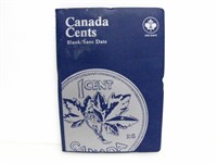 CANADA CENTS COLLECTION BOOK W/ ASSORTED PENNIES