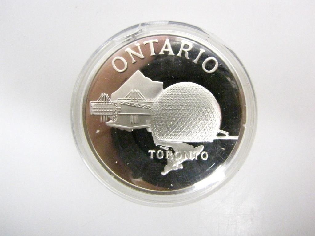 TORONTO COMMEMORATIVE COIN STAMPED STERLING 40G