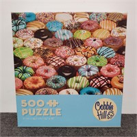 New- 500 Piece Donut Puzzle