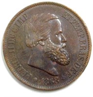 1868 20 Reis Brazil