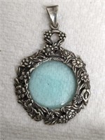 STERLING MAGNIFYING GLASS LOCKET STYLE
