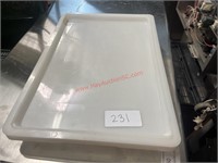 LOT - (2) PLASTIC STORAGE CONTAINERS
