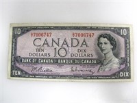 CANADIAN CIRCULATED 10 DOLLAR BANK NOTE