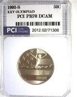 1992-S 50c XXV Olympiad PCI PR70 DCAM
