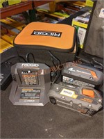 RIDGID 18V 2.0Ah & 4.0Ah batteries and charger kit