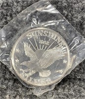 1982 1 oz .999 Silver Sunshine Mining Coin