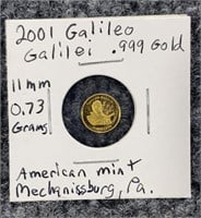 2001 American Mint .999 Gold 0.73 Gram Coin