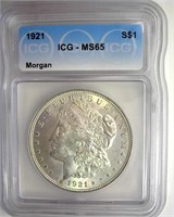 1921 Morgan ICG MS65