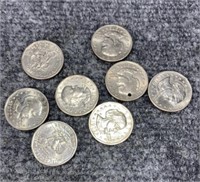 8 Susan B Anthony $1 Coins
